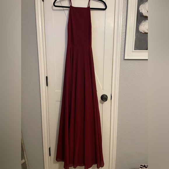 Lulus Like New Mythical Kind of Love Plum Maxi Dress M - Picture 8 of 9